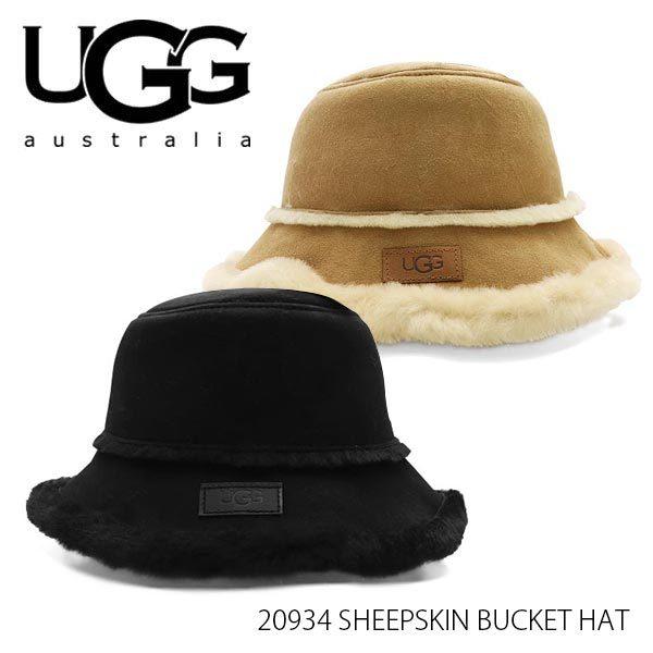 【UGG/アグ】正規品 20934 SHEEPSKIN BUCKET HAT シープスキン バケットハット もこもこ ハット 帽子 レディース  シープスキン プレゼント ギフト