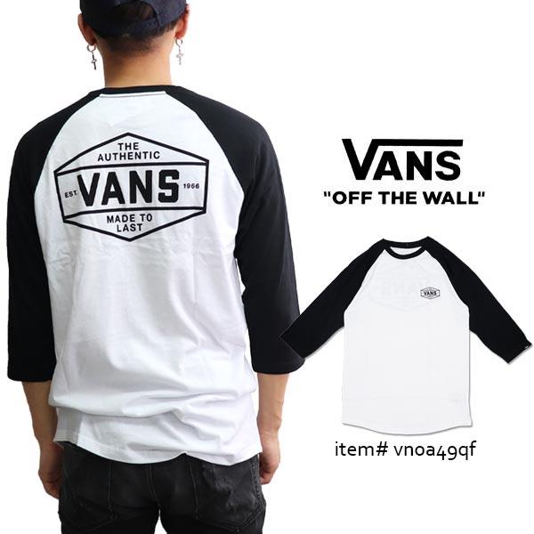 バンズ Vans Mn Standard Tee ラグラン 売れ筋ランキング トップス ロングtシャツ 7分丈 ネコポス発送のみ送料無料 メンズ N0a49qf
