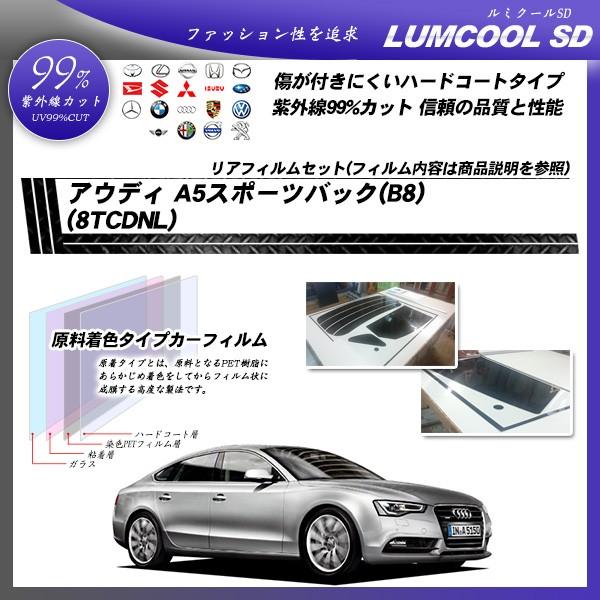 アウディ A5 スポーツバック (B8) (8TCDNL) ルミクールSD カット済みカーフィルム リアセット