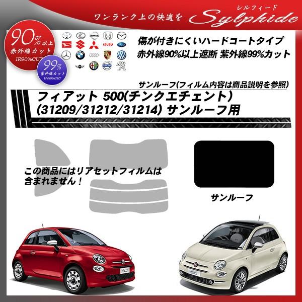 フィアット 500 チンクエチェント (31209/31212/31214) サンルーフ用 シルフィード カット済みカーフィルム