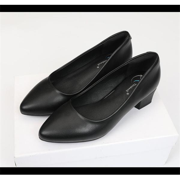 ヒール パンプス ストラップ レディース リクルート 通勤 レザー 革靴 お買い得 就活 靴