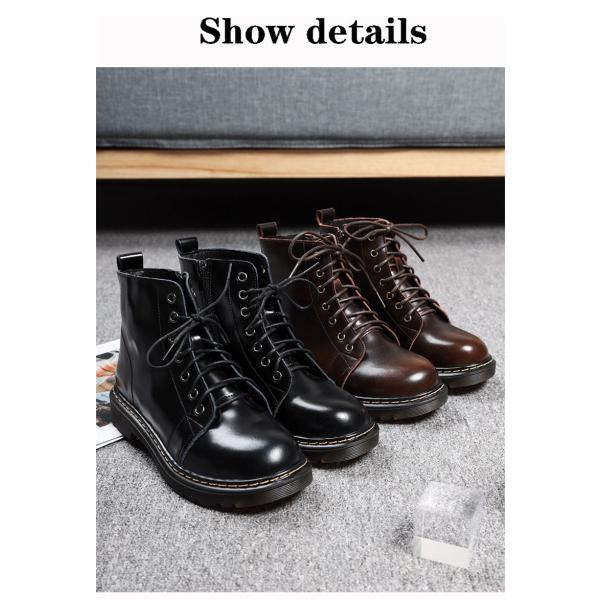 ブーツ レディース ショート丈 靴 ワークブーツ エンジニアブーツ ローヒール レースアップ 大好評です