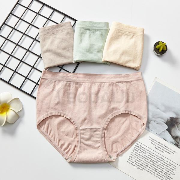 4枚入りショーツ レディース 返品交換不可 コットン パンツ 無地 ーマル 女性用 スタンダード 伸縮性 通気感 フィット感 下着 綿 シームレスショーツ インナー