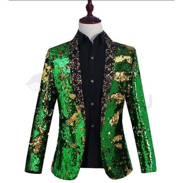 スパンコール ジャケット 今だけ限定15 Offクーポン発行中 メンズ ダンス ステージ衣装 紳士用 トップス 司会 貴族服装 舞台衣装 ヒップホップ パーティー 発表会 マジック