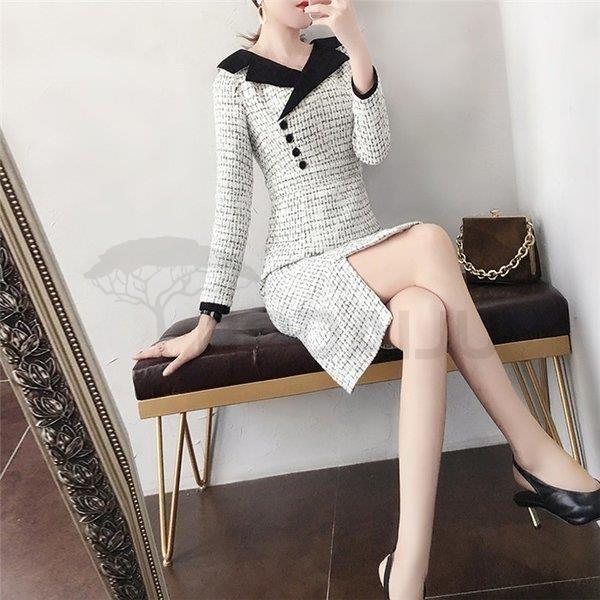 ワンピース レディース きれいめ フォーマル ドレスワンピース 二次会 ドレス ミディアム丈ワンピース 40代 着痩せ 通勤 冬 上品 ウール混 ワンピース 秋 Ol 大人 Salenew大人気