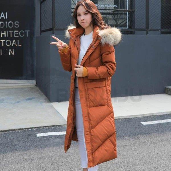 アウター レディース保温 防風 膝下ダウンコート レディース 美しいボディーライン ダウンジャケットレディース 上質ダウンジャケット アウトレット品 羽毛ジャケット