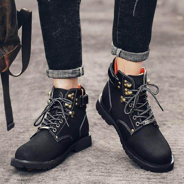 ワークブーツ メンズ イエローブーツ カジュアル シューズ 靴 男性 ストリート