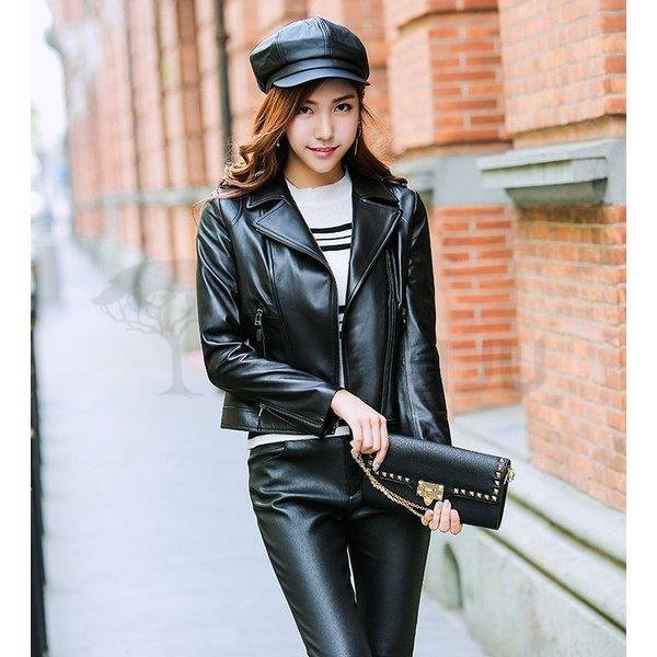 レディース ジャケット 本革 お求めやすく価格改定 羊革 ジャン ライダースジャケット 出勤 冬 おしゃれ 秋 バイク ジャンパー