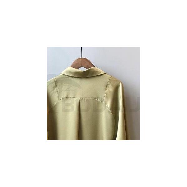 ブラウス レディース トップス 長袖 人気海外一番 シャツ シフォン ベーシック 無地 フォーマル インナー カジュアル スーツ お出かけ 通勤 オフィス