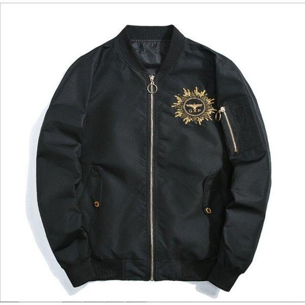 格安saleスタート スカジャン メンズ フライトジャケット 秋春物 刺繍入りジャケット 鷹 アウター