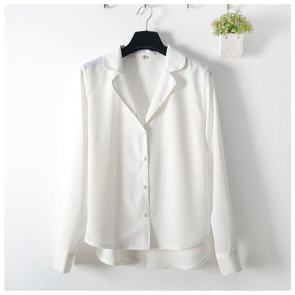 春夏ブラウス シャツ スーツインナー レディース バンドカラー テールカットデザイン 無地 体型カバー 開襟 ゆったり 長袖 賜物