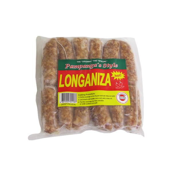 Pampanga's Style Longaniza Hot 500g x2pc - ロンガニーサ　スパイシー　ホット ２個セット 1kg pampangas