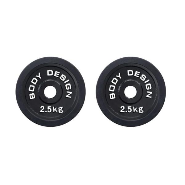 ★新品・送料無料★バーベルプレート計25kgセット(2.5kg×10枚) ラバー ラバープレート 2.5kg（2枚セット）│ ラバータイプ バーベル ダンベル