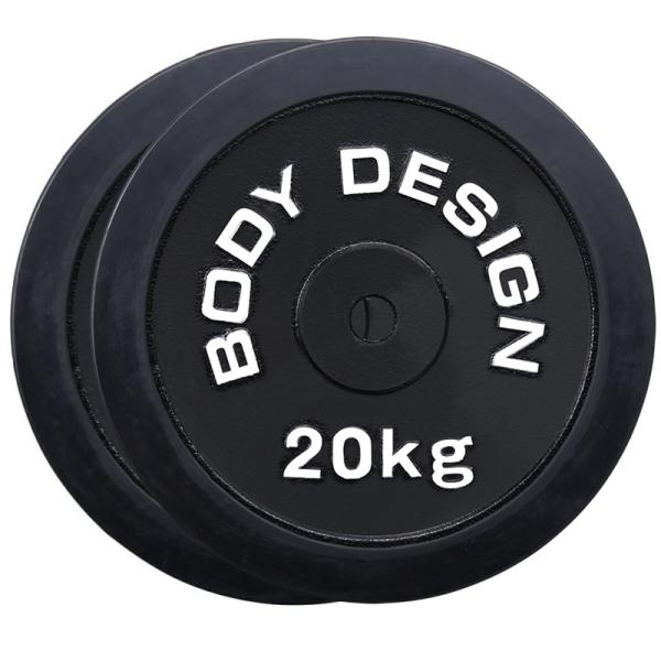 ■限定■全国送無■5kg×4枚 20kgセット バーベルプレート ラバーコート ラバープレート 20kg（2枚セット）│ ラバータイプ バーベル