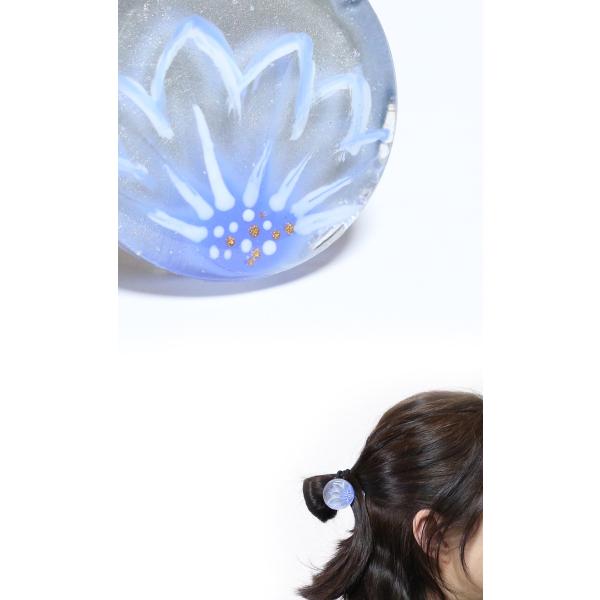 ハンドメイドアクセサリー ヘアゴム ヘアアクセサリー お花 シルバー ブルー フラワー Buyee Buyee Japanese Proxy Service Buy From Japan Bot Online