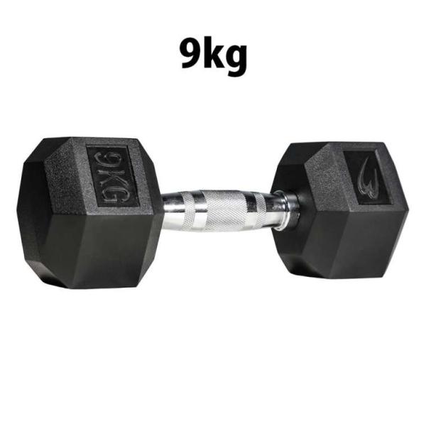 六角ダンベル 9KG BODYMAKER ボディメーカー PD009900 六角 ダンベル ９ＫＧ 9kg 9キロ ケトルベル トレーニングジム 筋トレ 筋肉 筋力 胸筋