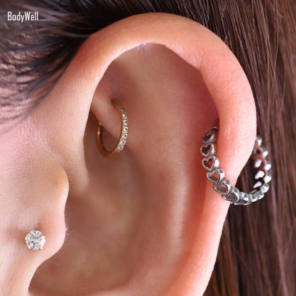 超話題新作 ボディピアス 16g 前後にずらすだけ 簡単 リングピアス 軟骨ピアス インナーコンク ロブ ステンレスピアス Members Tryallclub Com
