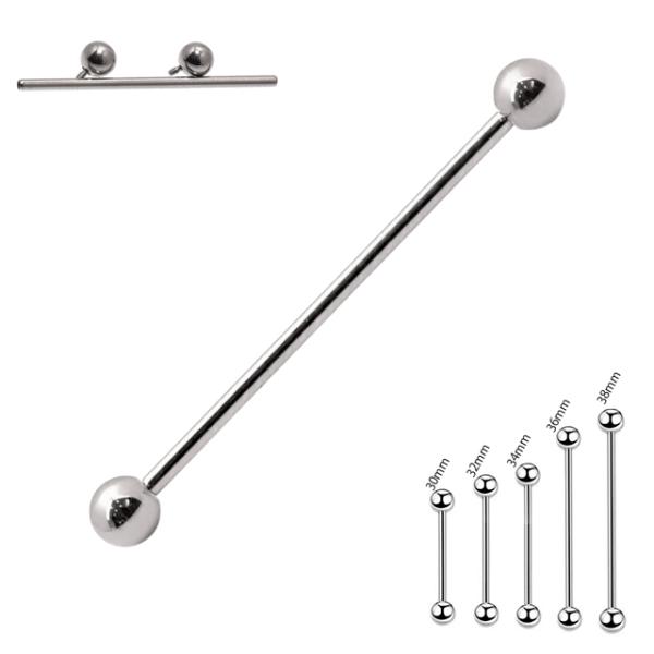 インダストリアル ピアス 16g 金属アレルギー対応 チタンピアス 医療用