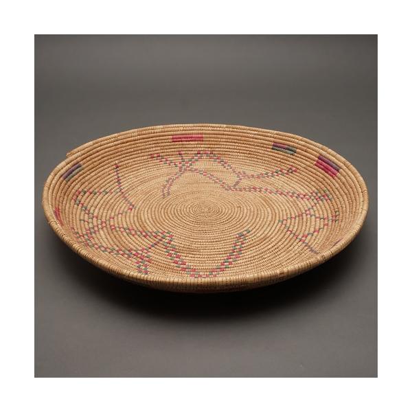 アフリカ ブルキナファソ トレー バスケット Lサイズ No.7 かご