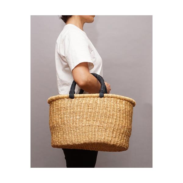 ブルキナバスケット 大型サイズ bogolanmarket_daen-black-l4