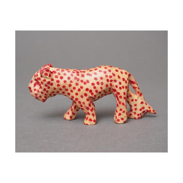 アフリカ ケニア ヒョウ/チーター 木彫り 置き物 Sサイズ オブジェ