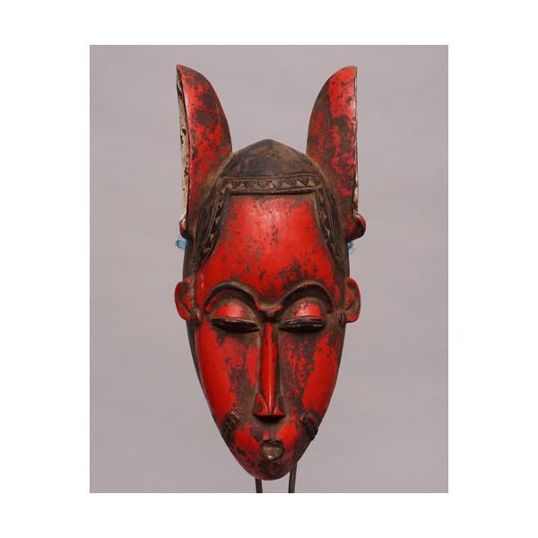アフリカ コートジボワール ヤウレ族 マスク 仮面 No.427 木彫り