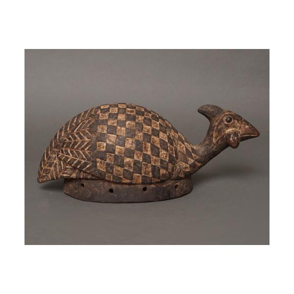 アフリカ ブルキナファソ ヌヌマ族 ホロホロ鳥 マスク 仮面 No.438