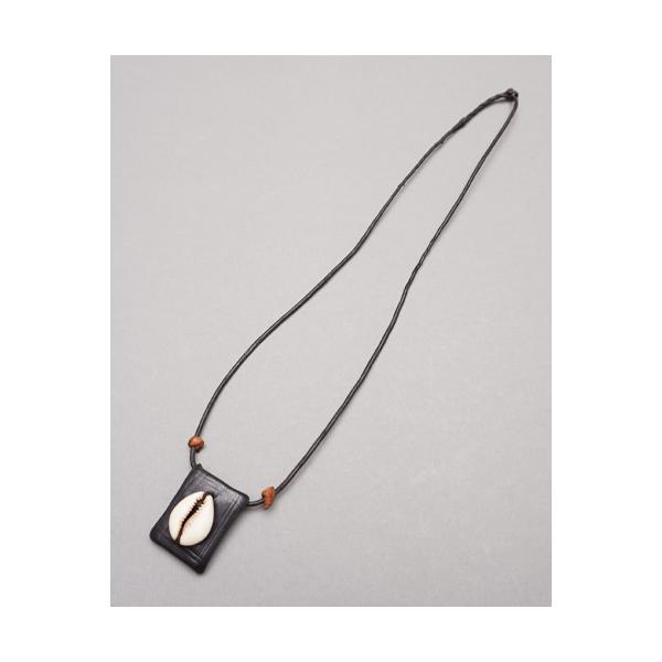 アフリカ ギニア 子安貝 お守り ネックレス ペンダント No.191