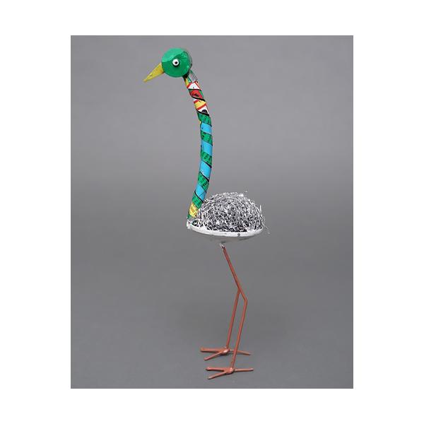 アフリカ マリ リサイクルアート ダチョウ No.7 廃材アート アフリカ