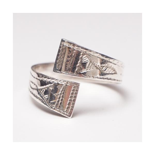 Touareg Silverトゥアレグシルバー　指輪　リング　アフリカ　マリ アフリカ マリ トゥアレグ シルバー リング 17号 指輪 No.6