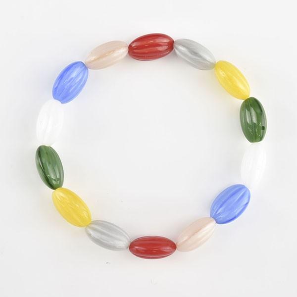 ビーズ チェコビーズ 簡単 キット 通すだけ レシピ付き チェコビーズのブレスレット マルチカラー t Kit054 Beader 通販 Yahoo ショッピング