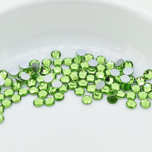 フラットバック viva12 プレシオサ ss6 ペリドット F クリスタル