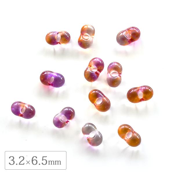 チェコビーズ ファルファーレ 3.2×6.5mm チリレッド 500g シードビーズ ガラス パーツ アクセサリー ハンドメイド 手芸