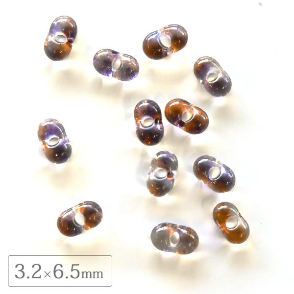 チェコビーズ ファルファーレ 3.2×6.5mm インカサンセット 500g シードビーズ ガラス パーツ アクセサリー ハンドメイド 手芸