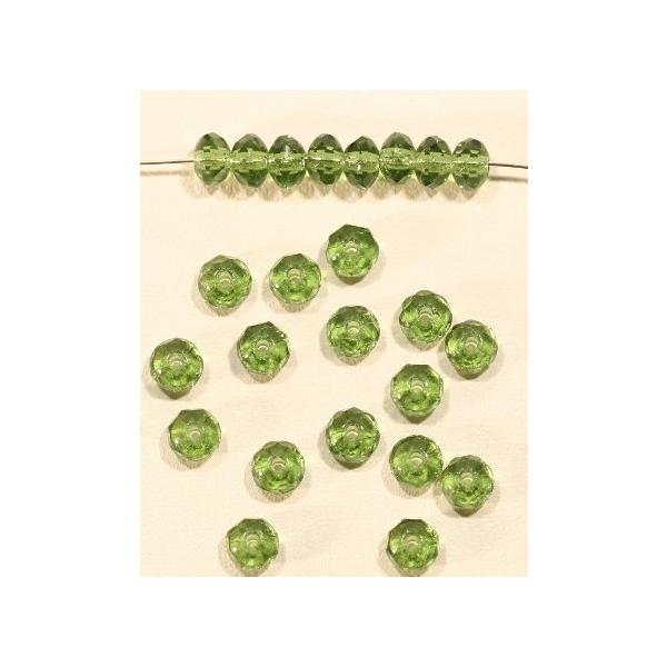 チェコビーズ ドーナツ オリーブ 3×5mm ファイアポリッシュ ガラス ビーズ アクセサリー ハンドメイド パーツ 手芸