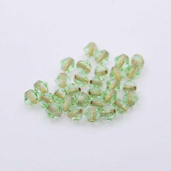チェコビーズ スクエア ソロバン バイコーン マシンカット 4mm 30個