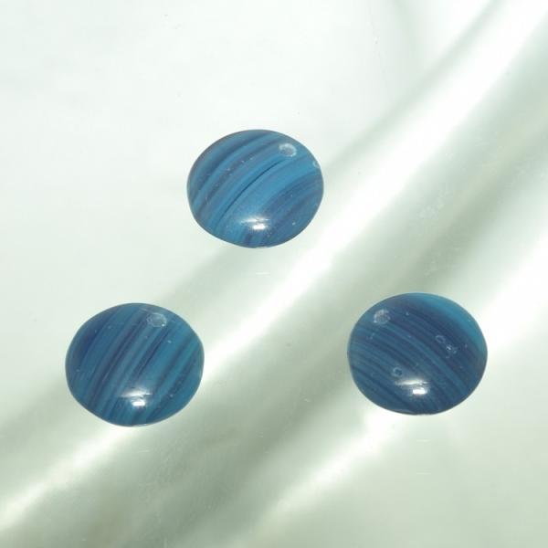 チェコビーズ レンティル 12mm アゲートモンタナ 4個 ガラス ビーズ 手芸 ハンドメイド アクセサリー