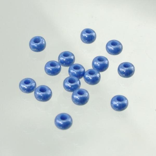 チェコビーズ ロカイル オパックブルースフィンクス 12/0 約1.9mm シードビーズ アクセサリー ハンドメイド パーツ ガラス ビーズ 材料 手芸