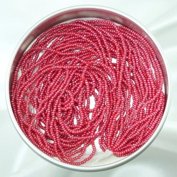 チェコビーズ シャルロットビーズ 15/0 約1.5mm 糸通し オパックレッドスフィンクス 通常1束 パーツ アクセサリー ハンドメイド 手芸 手作り 素材