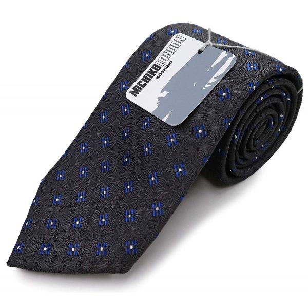 他サイト： ネクタイ ブランド ミチコロンドン プレゼント 日本製 シルク100% ビジネス 花柄  グレーの商品画像