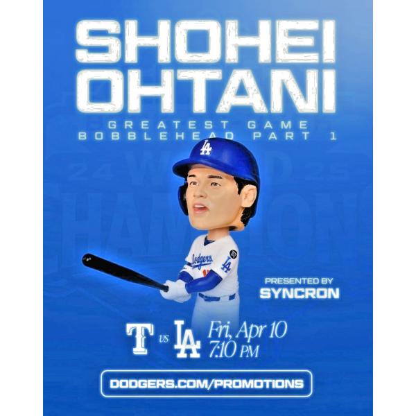 [新品] 大谷翔平 ボブルヘッド 【2026年4月10日配布 Part1】 Greatest Game NLCS第4戦記念 ドジャーススタジアム限定 フィギュア 大谷グッズ デコピン