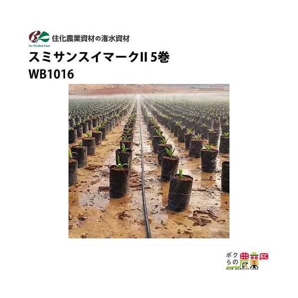 住化農業資材 灌水チューブ スミサンスイマークII WB1016 100M × 5巻