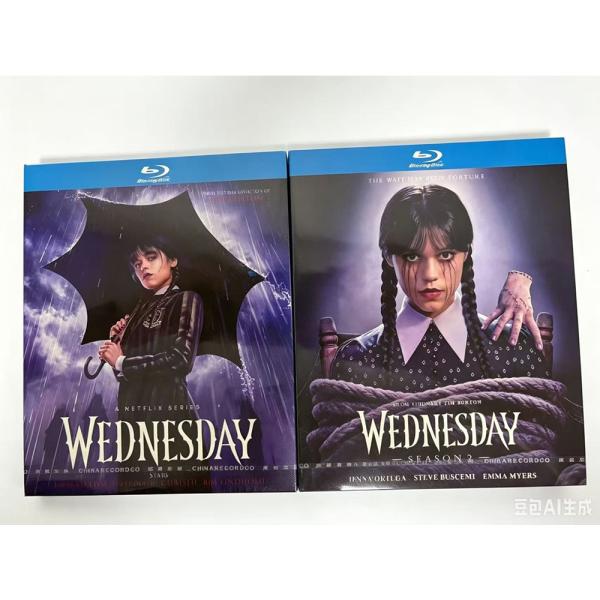 日本語字幕 日本語吹き替え 『ウェンズデー』シーズン1 2 Blu-ray 全話収録 海外仕様