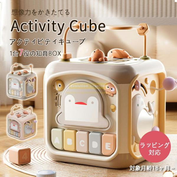 知育玩具 知育おもちゃ  アクティビティキューブ  指先知育 誕生日 プレゼント 出産祝い ギフト 女の子 男の子 こども 子供用 型はめ 1歳誕生日プレゼント