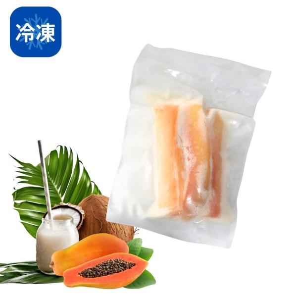 ●商品：完熟パパイヤココナッツミルク漬け●原材料：パパイヤ、ココナッツミルク●内容量：45g●保存方法：冷凍庫（-15℃以下）で保存してください。※こちらの商品は「クール冷凍便」での配達となります。常温商品も併せてご注文の際、常温便／クール...