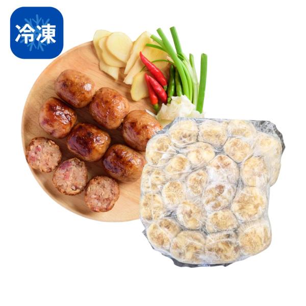 豚肉、もち米、ニンニク、春雨などを詰め込んで発酵させたイサーン地方発祥のソーセージで、少し酸味があります。唐辛子が入っていませんので、辛くありません。●商品：冷凍サイクローク・イサーン（イサーンソーセージ）●原材料：豚肉・豚腸・ニンニク・食...