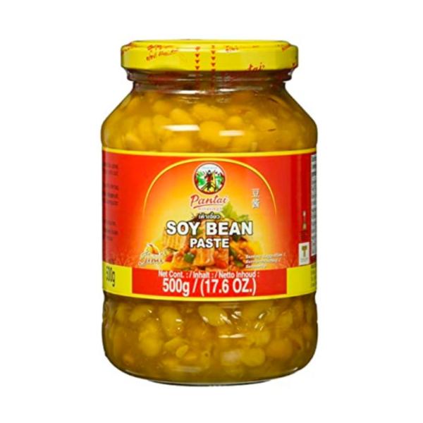 ●商品：ソイビーンペースト●原材料：大豆、砂糖、水、食塩、米粉、小麦粉、加工コーンスターチ、グリシン、ニナトリウム5ーイノシネート、   5ーグアニル酸ニナトリウム、クエン酸、ベータカロチン、スパイス（コリアンダーシード、クミン）コリアンダ...