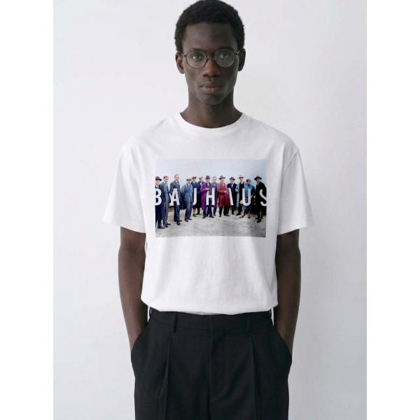 "BAUHAUS 1926" バウハウス メンバー リカラード ホワイト Tシャツ 5.0オンス【 インクジェット 】 アート プリント メンズ レディース ユニセックス