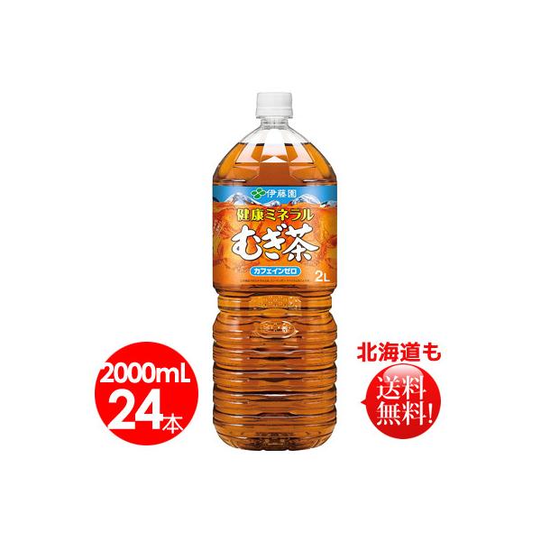 伊藤園　健康ミネラルむぎ茶 PET 2L  24本　送料無料