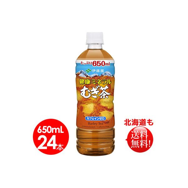 伊藤園　健康ミネラルむぎ茶 PET 650ml  24本　送料無料